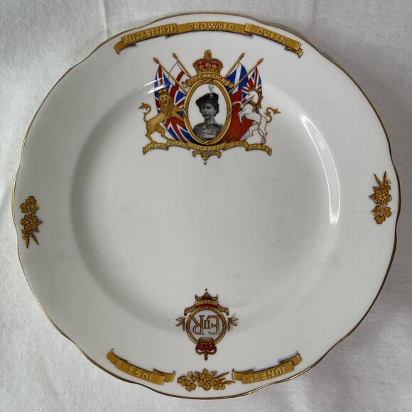 Radfords Other - QUEEN ELIZABETH II June 2nd 1953 Coronation Plate Radfords Bone China